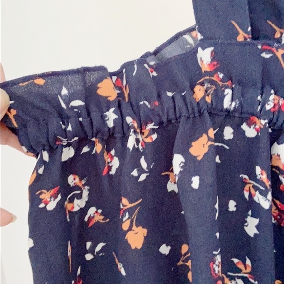 $5 $5 $5 BP Plus Size Floral Print Ruffle Crop Top Cami Tank Top Blouse Sz X 1 - Picture 6 of 7